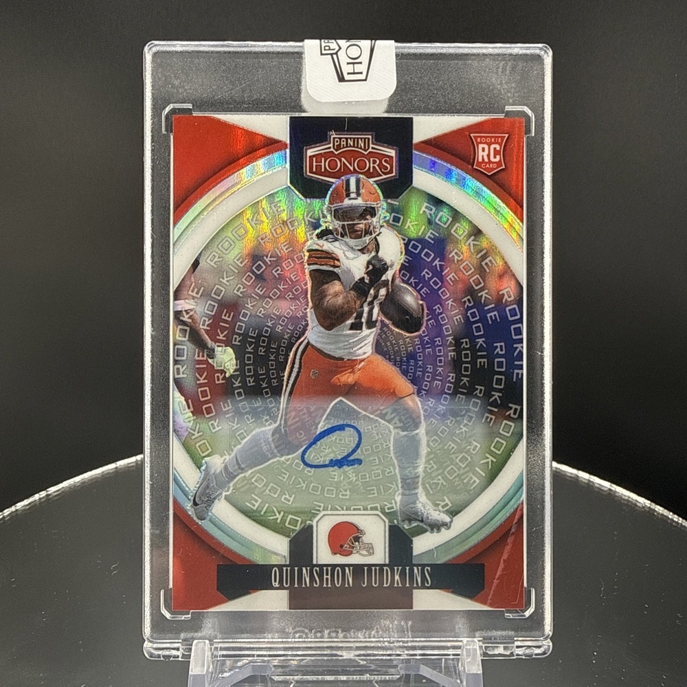 2025 Panini Honors Quinshon Judkins #37 Rookie Autograph Cleveland Browns /49